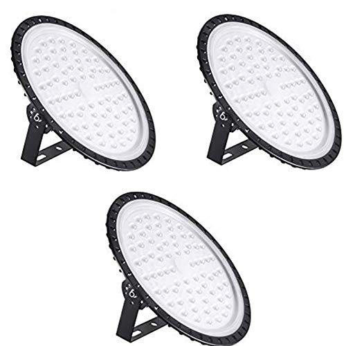 Bellanny LED Hallenstrahler 500W, 3 PacK 50000LM LED UFO Industrielampe, Kaltweiß 6500K LED Werkstatt Deckenleuchte Werkstattleuchte Hallenleuchte Strahler LED High Bay Licht für Fabriken Läger Hof von Bellanny