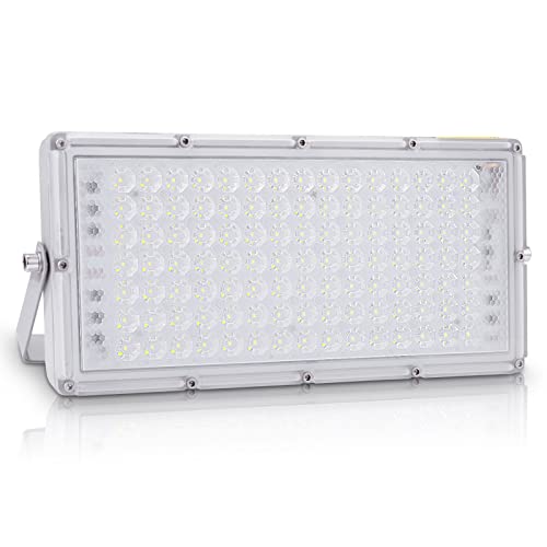 Bellanny LED Strahler 100W 10000LM Scheinwerfer Außenstrahler, 6500K Kaltweiß Licht Flutlichter - IP65 Wasserdicht Fluter Außen Wandleuchten für Garten Terrassen Garage Sportplatz Fabrik Werkstatt von Bellanny