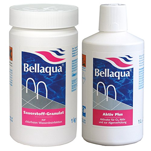 Bellaqua Spar-Set - 1x Sauerstoff-Granulat + 1x Aktivator chlorfreie Wasserpflege für Pools und Schwimmbecken von BAYROL von Bellaqua