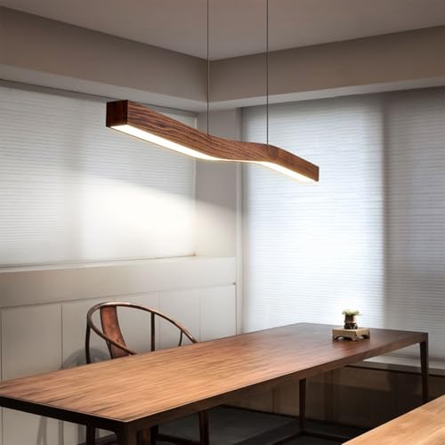 Bellastein LED Pendelleuchte esstisch Holz Esszimmerlampe Dimmbar Hängeleuchte Esstischlampe hängend, Moderne Hängelampe mit Fernbedienung höhenverstellbar Holzlampe für Esszimmer Küche Büro (120cm) Bellastein LED Pendelleuchte esstisch Holz Esszimmerlampe Dimmbar Hängeleuchte Esstischlampe hängend, Moderne Hängelampe mit Fernbedienung höhenverstellbar Holzlampe für Esszimmer Küche Büro (120cm) von Bellastein