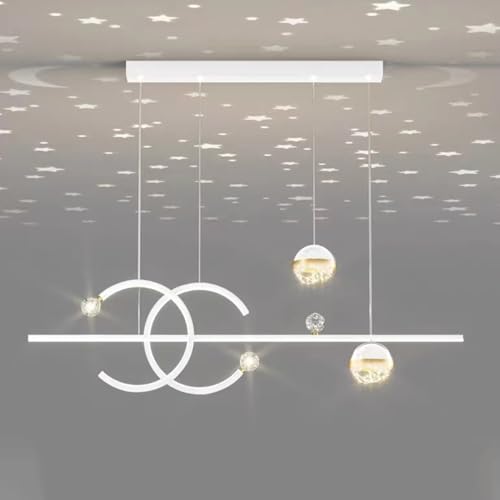 Esstischlampe LED Pendelleuchten Dimmbar Esstisch Hängelampe Esszimmer Hängeleuchte Wohnzimmer Küche Büro Moderne Kreative Kronleuchter mit Fernbedienung Leuchten Beleuchtung Licht (weiß, L100cm) von Bellastein