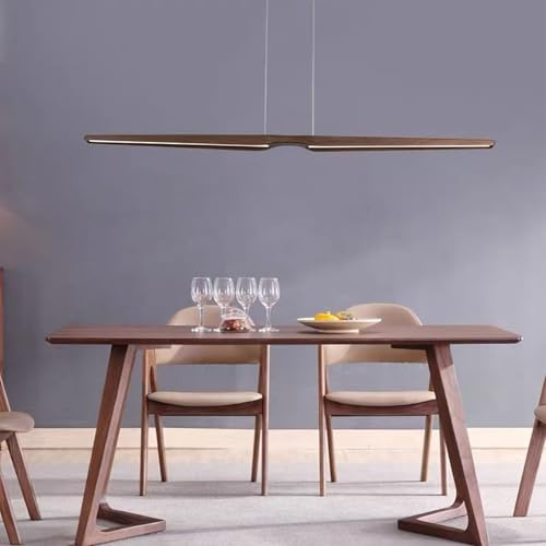 LED Pendelleuchte Esstisch Hängelampe Holz Dimmbar Hängeleuchte mit Fernbedienung Kücheninsel Esstischlampe Holzlampe Höhenverstellbar für Küche Esszimmer Wohnzimmer Bürolampe (Nussbaumholz, 150cm) LED Pendelleuchte Esstisch Hängelampe Holz Dimmbar Hängeleuchte mit Fernbedienung Kücheninsel Esstischlampe Holzlampe Höhenverstellbar für Küche Esszimmer Wohnzimmer Bürolampe (Nussbaumholz, 150cm) von Bellastein