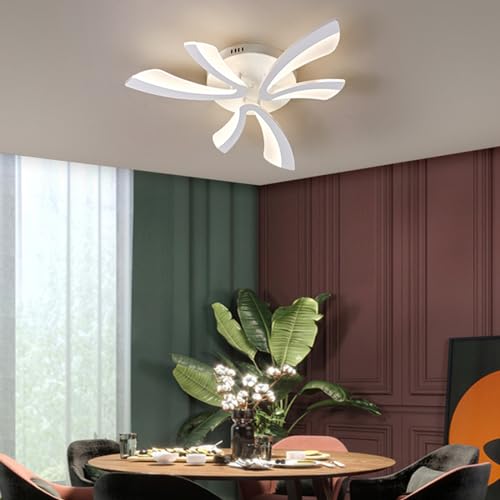 LED lampe wohnzimmer Löwenzahn LED Deckenleuchte Acryl V-förmiges Wohnzimmer Schlafzimmer personalisierte und kreative Form led-lampen (3-Köpfe) von Bellastein
