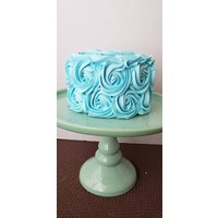 Blaue Rosette Fake Kuchen Photo Prop Display | 4 X 4 Inch von Bellatopperandmore