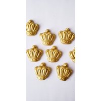 Essbare Gold Fondant Krone Cupcake Toppers Königliche Party Dekor von Bellatopperandmore