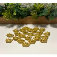 Prinzessin Tiara Fondant Cupcake Toppers - Set Mit 12 Stück von Bellatopperandmore