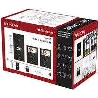 Bellcome ELECTRA Video-Türsprechanlage Kabelgebunden Komplett-Set Schwarz von Bellcome