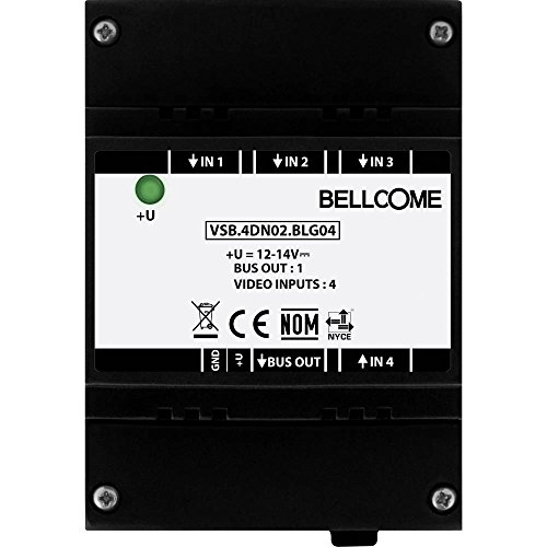 Bellcome VSB.4DN02.BLG04 Video-Tuersprechanlage Kabelgebunden Verteilerbox Schwarz von Bellcome