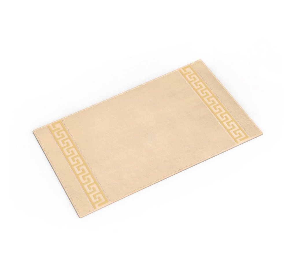 Belle Arti Badematte Badematte Badvorleger Duschmatte Badezimmerteppich Mäander rutschfest, rutschhemmend beschichtet, mit Noppen an der Unterseite, eingestickt, antirutsch, fußbodenheizunggeeignet, schnelltrocknend, weich, antiallergisch, Baumwolle, Badteppich Badgarnitur in schwarz weiss beige gold saugstark Belle Arti Badematte Badematte Badvorleger Duschmatte Badezimmerteppich Mäander rutschfest, rutschhemmend beschichtet, mit Noppen an der Unterseite, eingestickt, antirutsch, fußbodenheizunggeeignet, schnelltrocknend, weich, antiallergisch, Baumwolle, Badteppich Badgarnitur in schwarz weiss beige gold saugstark von Belle Arti