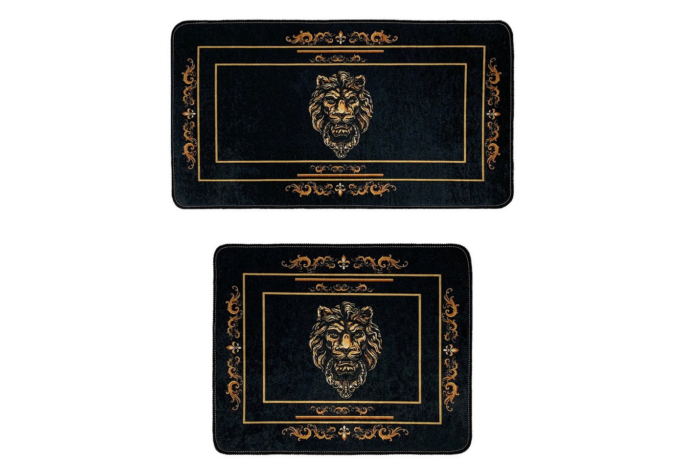 Belle Arti Badematte Luxus Badvorleger Duschvorleger Badteppich Antirutsch schwarz gold, rutschhemmend, fußbodenheizunggeeignet, Polyester, Badematte Set Löwe Amphore Krone, rutschfest, weich, saugstark Belle Arti Badematte Luxus Badvorleger Duschvorleger Badteppich Antirutsch schwarz gold, rutschhemmend, fußbodenheizunggeeignet, Polyester, Badematte Set Löwe Amphore Krone, rutschfest, weich, saugstark von Belle Arti