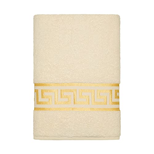 Belle Arti Premium Mäander Handtücher Duschtücher Gästetücher Flauschige Frottee Baumwolle (2er Set - 30 x 50 cm, beige) von Belle Arti