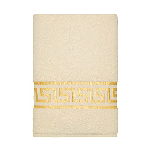 Belle Arti Premium Mäander Handtücher Duschtücher Gästetücher Flauschige Frottee Baumwolle (70 x 140 cm, beige) von Belle Arti