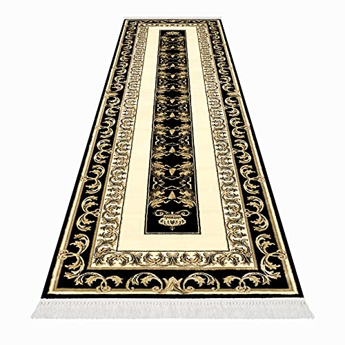 Belle Arti Premium Mäander Pegasus Teppich aus 100% Viskose im Meander Design Carpet in verschiedenen größen 649 (80 x 200 cm, Rechteckig) von Belle Arti