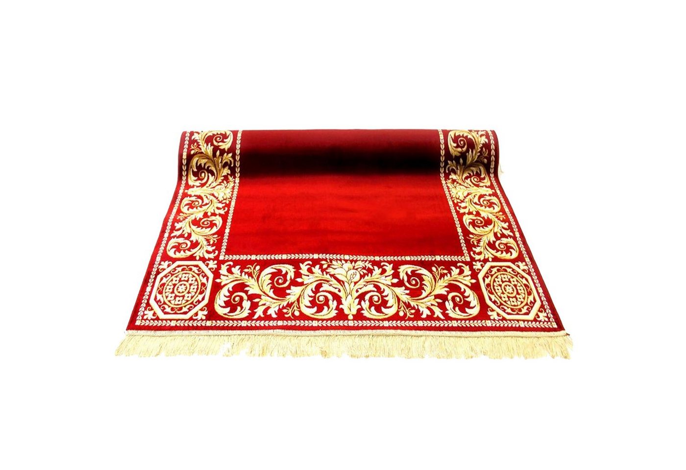Belle Arti Teppich Luxus Teppich Wohnzimmer Barock schwarz gold beige oder rot kurzflor, Rechteckig, flauschig von Belle Arti