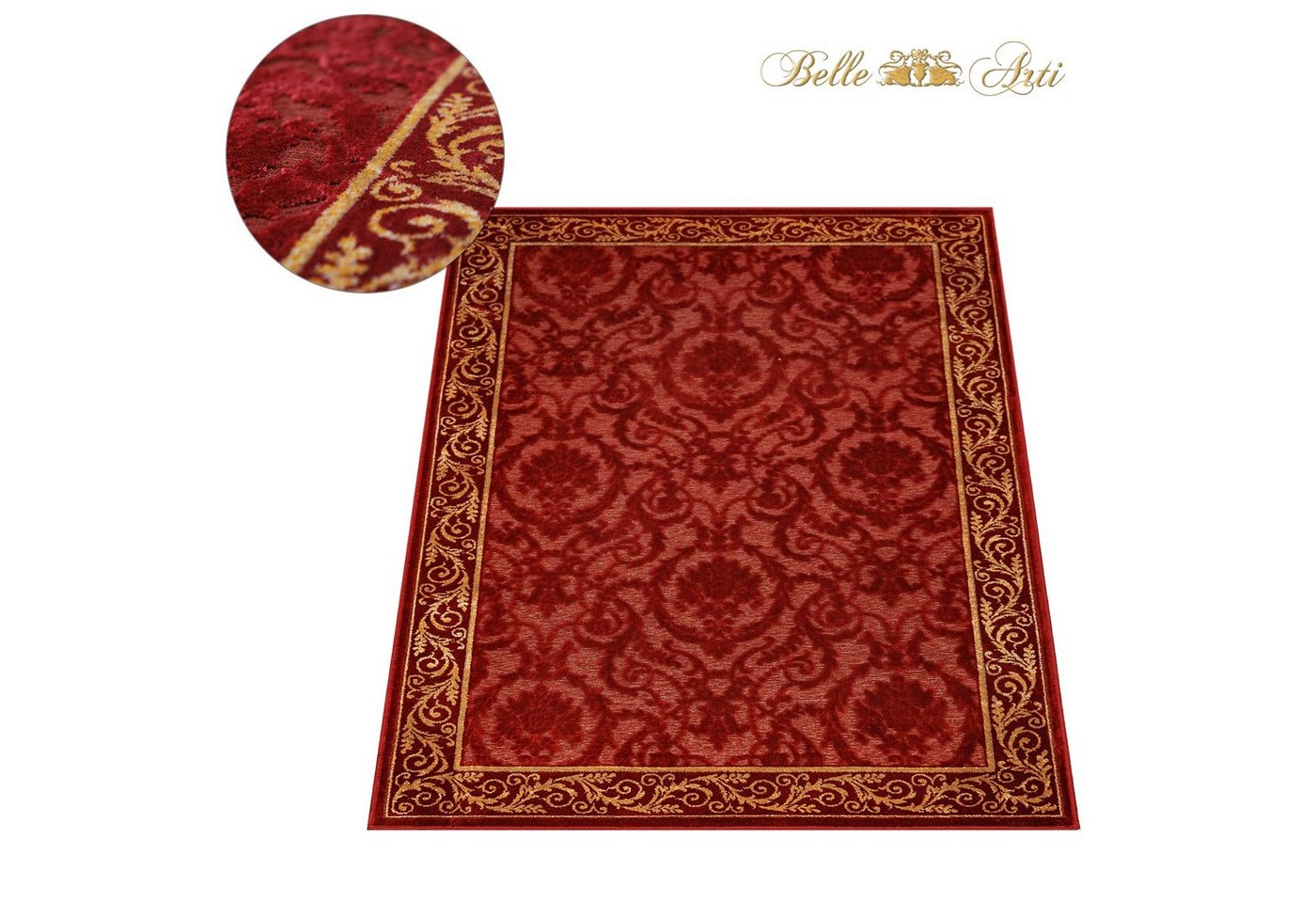 Belle Arti Teppich Luxus Teppich Wohnzimmer Läufer Flur Farashe 3D-Effekt kurzflor von Belle Arti