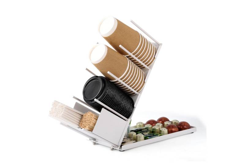 Belle Vous Aufbewahrungsbox Belle Vous Weiße Kaffeestation - Kaffeebar - Tassenhalter - Tee- und (1 St) von Belle Vous