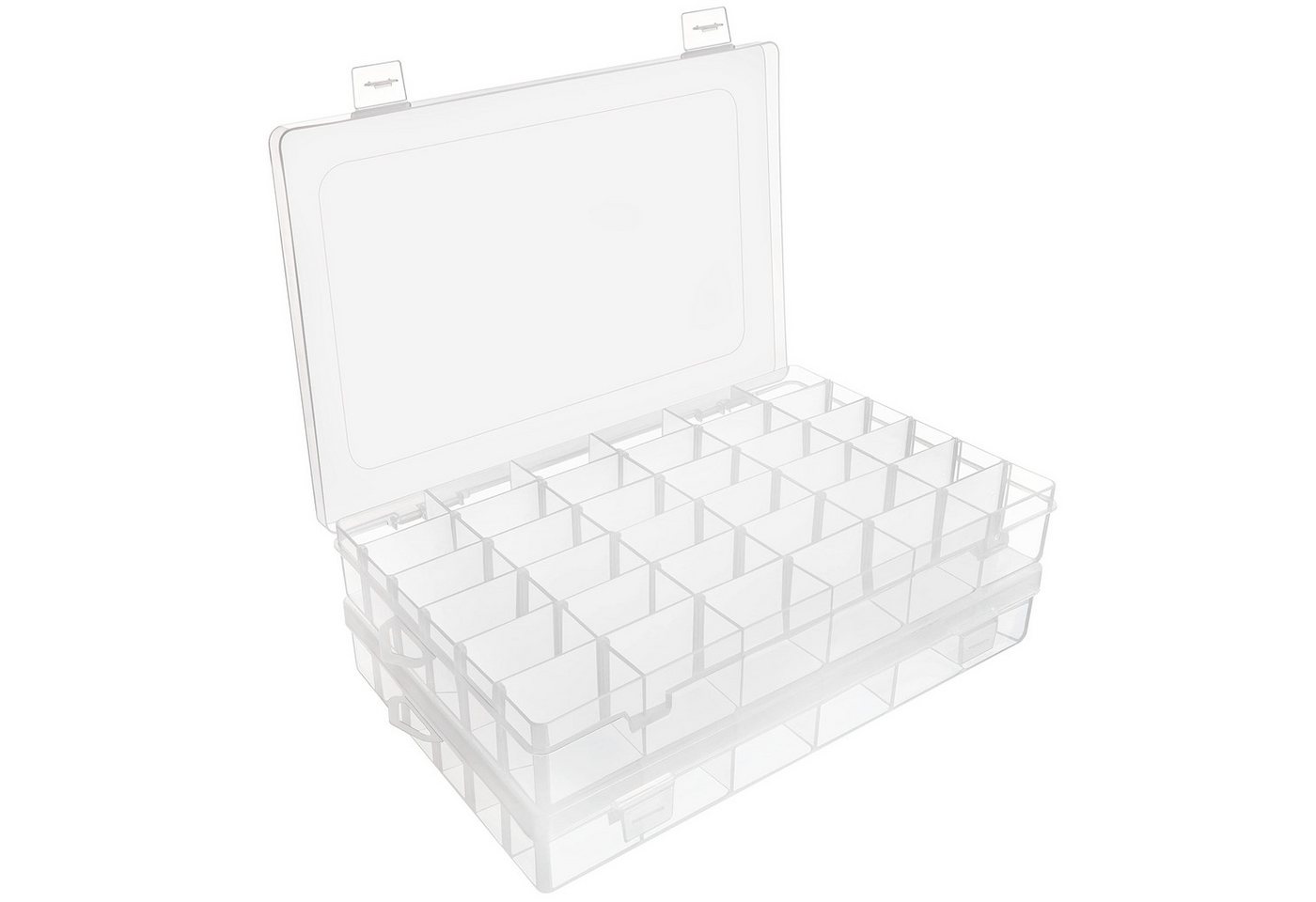 Belle Vous Aufbewahrungsbox Kleinteile Sortierkästen - 27,3 x 17,6 x 4,3 cm - 36 Fächer (2 St) von Belle Vous