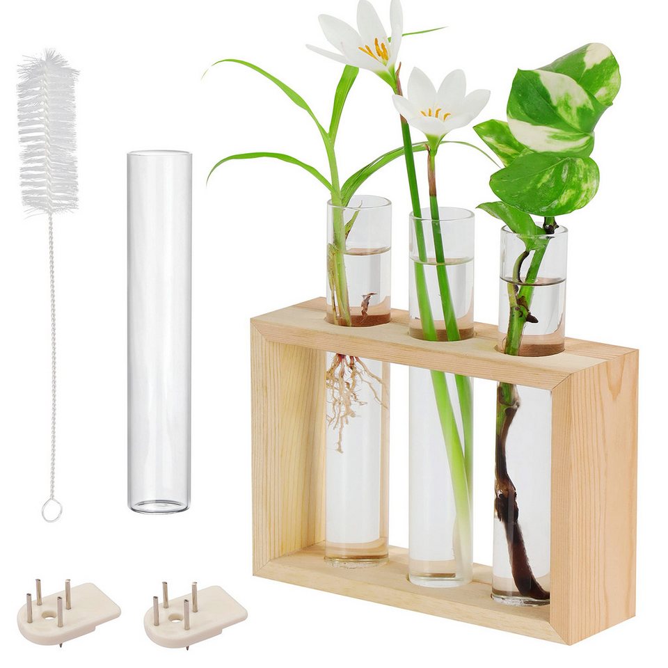 Belle Vous Dekohänger Hängende Glasvasen für Blumen - Set mit 4 Reagenzgläsern (1 St) von Belle Vous