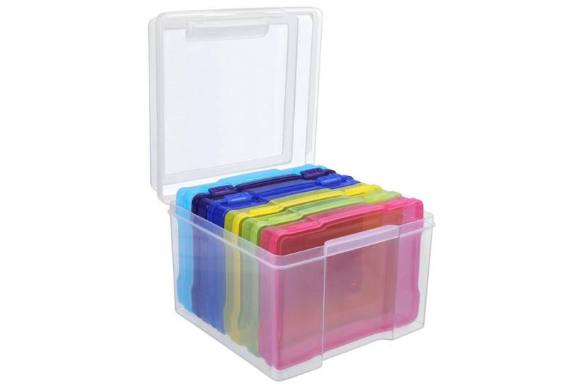 Belle Vous Dekoobjekt BELLE VOUS 6 tlgs Durchsichtiges Fotobox Aufbewahrungsbox Set - 6 (1 St) von Belle Vous