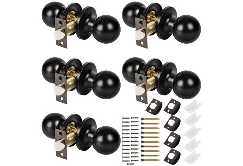 Belle Vous Dekoobjekt Belle Vous 5er Pack Türschloss rund schlüssellos - (5 St) von Belle Vous