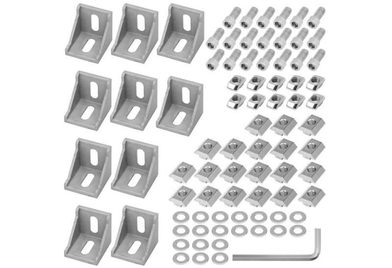 Belle Vous Dekoobjekt Belle Vous 81-tlgs Verbindungsstück & Eck-Winkelprofil Aluminium Set (1 St) von Belle Vous