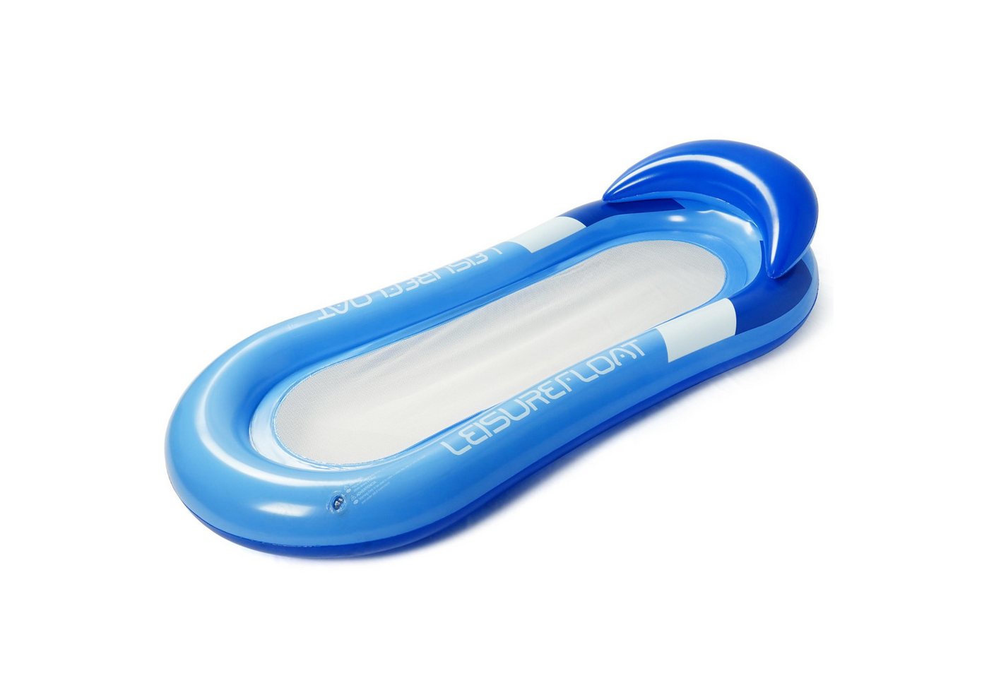 Belle Vous Dekoobjekt Belle Vous Blaue Aufblasbare Luftmatratze Pool mit Kopfstütze - 78 x (1 St) von Belle Vous