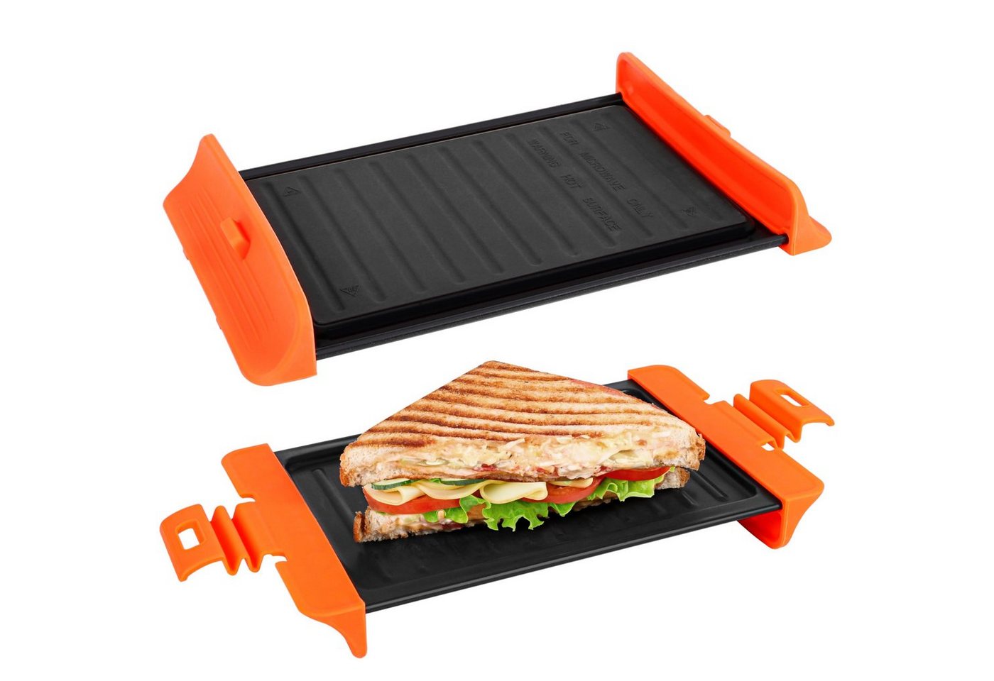 Belle Vous Dekoobjekt Belle Vous Sandwich Maker für die Mikrowelle - Antihaft Oberfläche - von Belle Vous