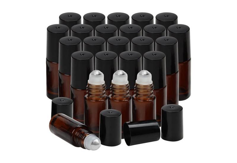 Belle Vous Flachmann 24er Pack Bernstein Roller 5ml - 5ml Braunglasflasche Belle Vous Flachmann 24er Pack Bernstein Roller 5ml - 5ml Braunglasflasche von Belle Vous