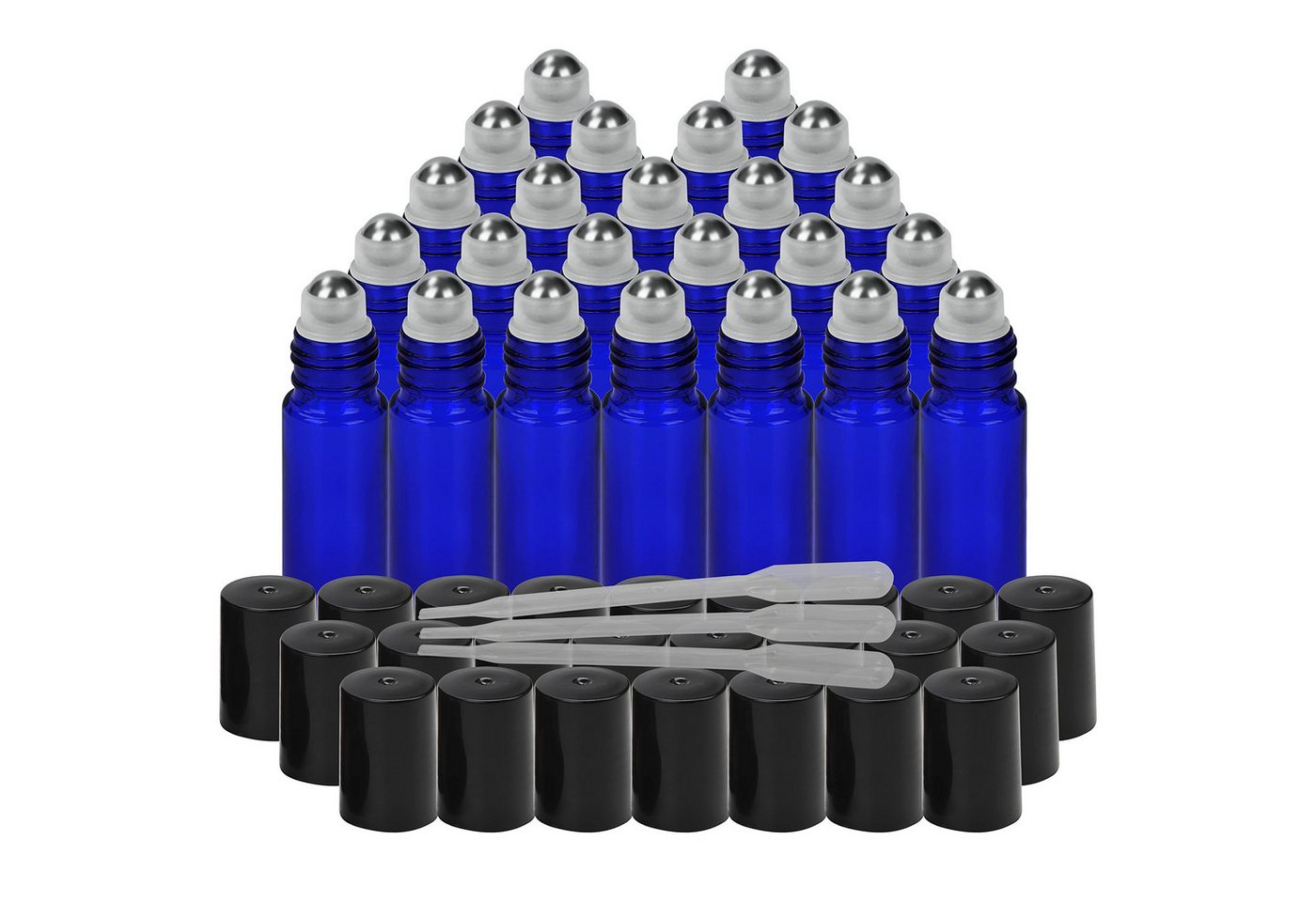 Belle Vous Flachmann Kobaltblaue Glasflaschen - 10 ml Belle Vous Flachmann Kobaltblaue Glasflaschen - 10 ml von Belle Vous