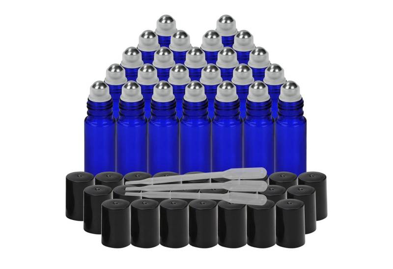 Belle Vous Flachmann Kobaltblaue Glasflaschen - 10 ml von Belle Vous
