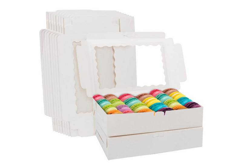 Belle Vous Geschenkbox 10er Pack Cupcake Transportbox (10 St) von Belle Vous