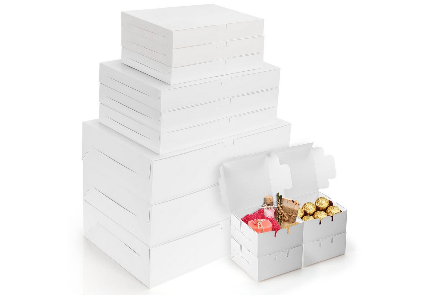 Belle Vous Geschenkbox 13 Karton Geschenkboxen Set - 4 Verschiedene Größen (13 St) von Belle Vous