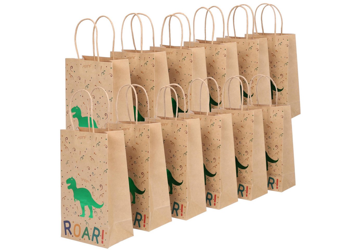 Belle Vous Geschenkbox Dinosaurier Partytüten für Kindergeburtstag (24 Stück) (24 St) von Belle Vous