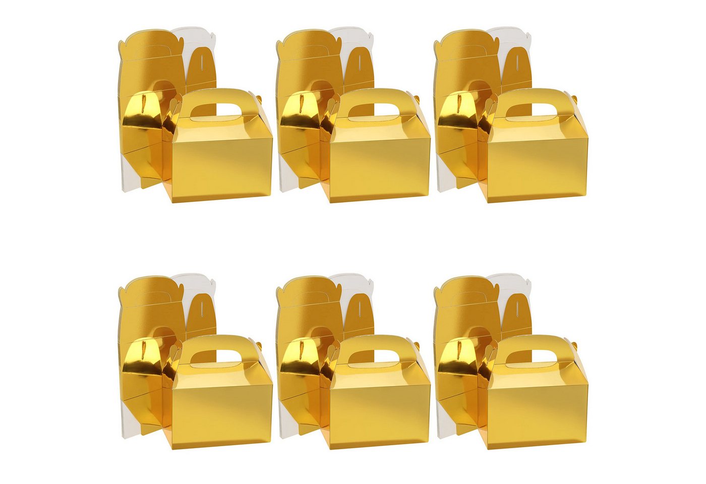 Belle Vous Geschenkbox Goldene Glanz Präsentkartons Set (24 Stück) (1 St) von Belle Vous