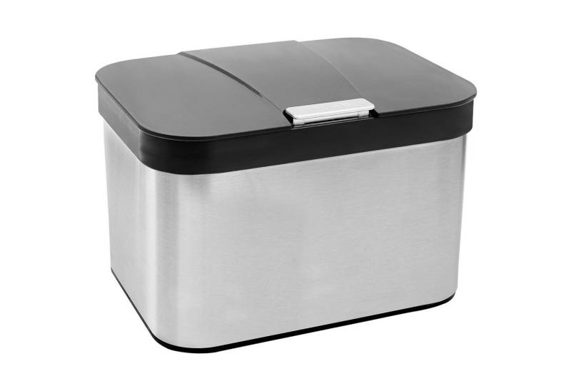 Belle Vous Mülleimer Belle Vous Komposteimer Küche Bioabfallbehälter in Schwarz/Silber - von Belle Vous