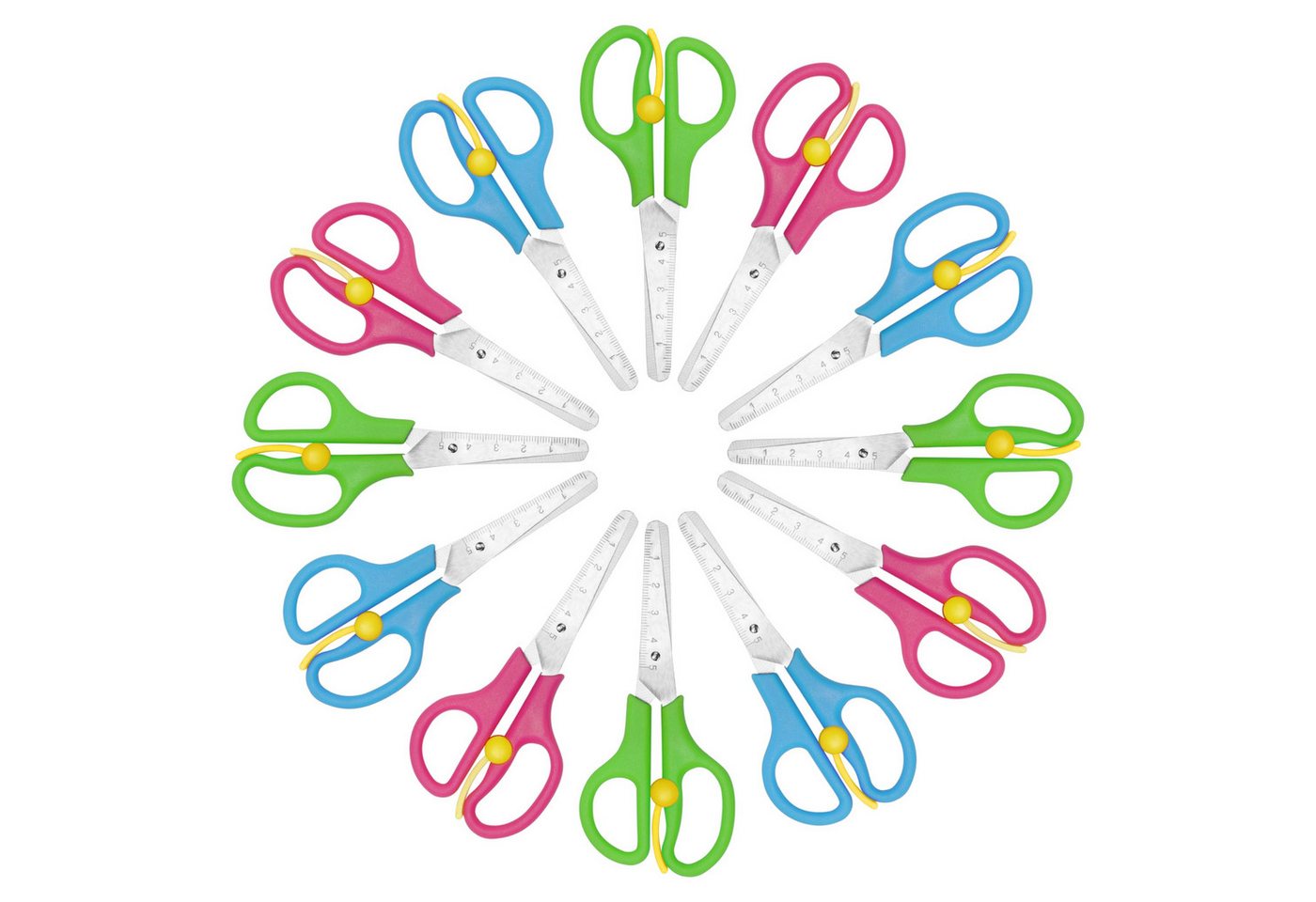 Belle Vous Papierscheren Belle Vous Kinderscheren - 12x Bastelschere Kinder - 12,5 cm -, (12-tlg) Belle Vous Papierscheren Belle Vous Kinderscheren - 12x Bastelschere Kinder - 12,5 cm -, (12-tlg) von Belle Vous