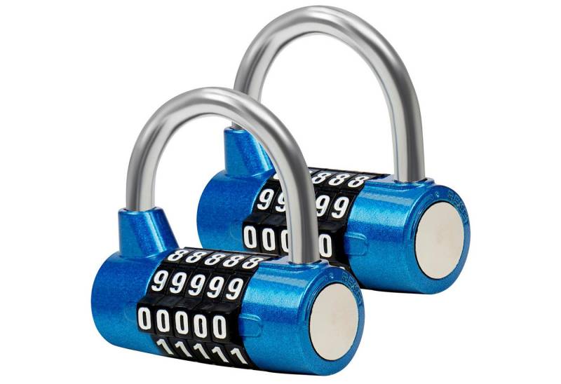 Belle Vous Vorhängeschloss Waterproof 5-Digit Combo Lock (2-Pack), (1-tlg) von Belle Vous