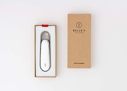 Belle-V Kitchen Einzigartiger, ergonomischer und handgefertigter, handpolierter Flaschenöffner mit limitierter Geschenkbox, Silber Belle-V Kitchen Einzigartiger, ergonomischer und handgefertigter, handpolierter Flaschenöffner mit limitierter Geschenkbox, Silber von Belle