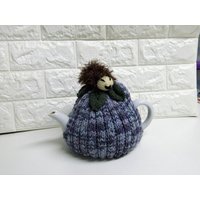 Teewärmer Für Teekanne, Geschenke Tee-Liebhaber, Gestrickte Igel, Geschenk Oma, Neues Zuhause Eine Freundin, Deko-Accessoire, Küche von BelleandCherrysStore