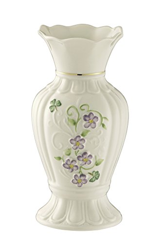 Belleek Pottery Floral Irish Flachs Vase von Belleek