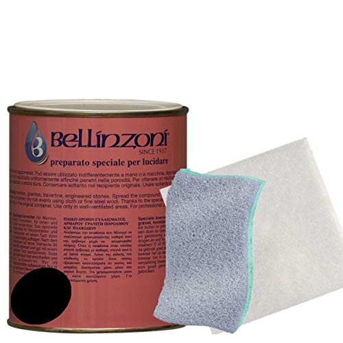 Kit aus schwarzem Festwachs zum Polieren von Marmor und Granit kg.1.300 von Bellinzoni