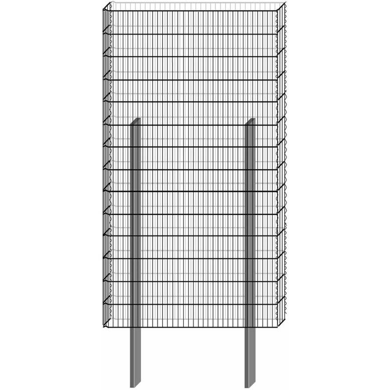 Bellissa Gabione Limes Pico12 Bausatz 210 cm x 115 cm x 12 cm von Bellissa