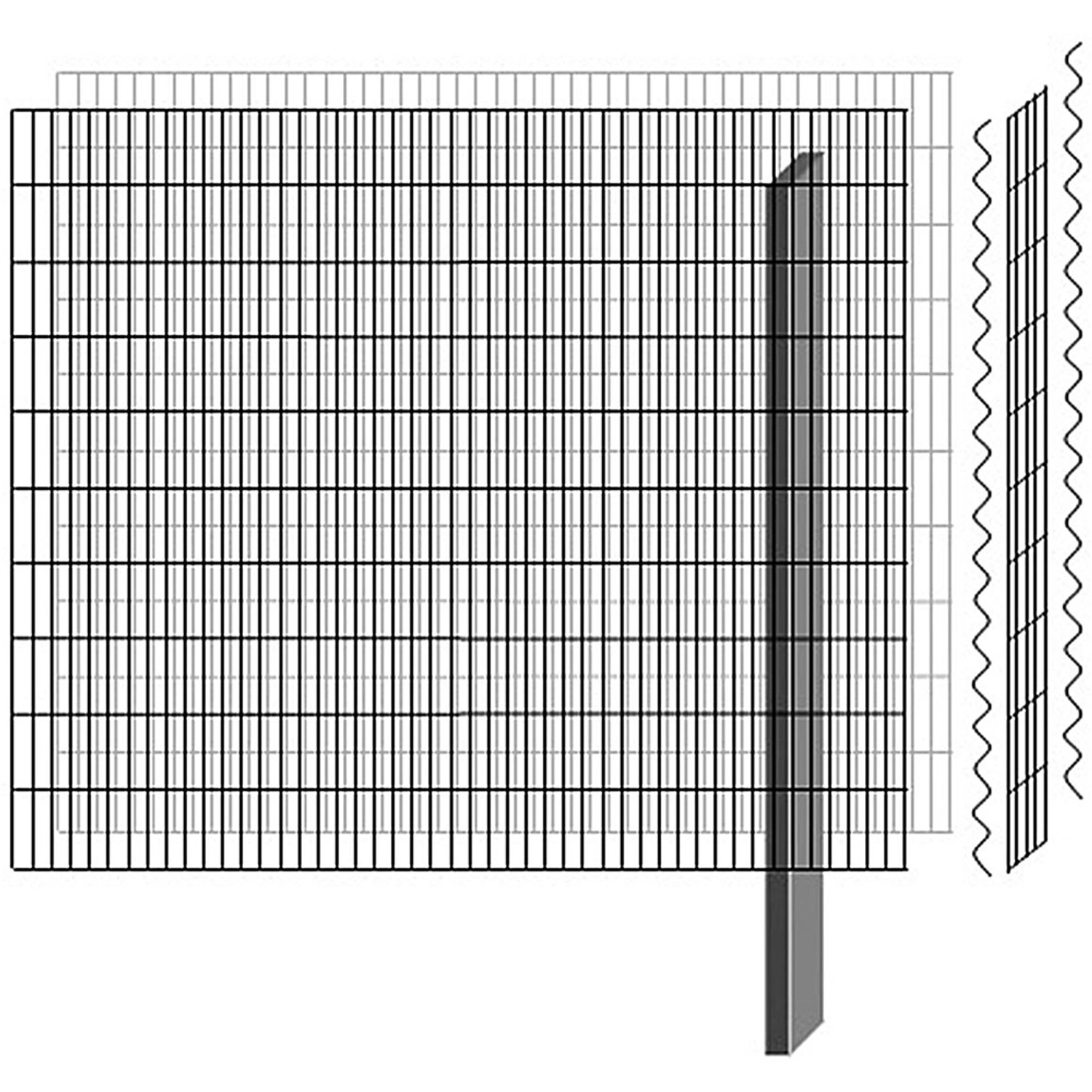 Bellissa Gabionen Mauersyst. paravento Verzinkt Erw.-Set 1178x120x1005mm von Bellissa