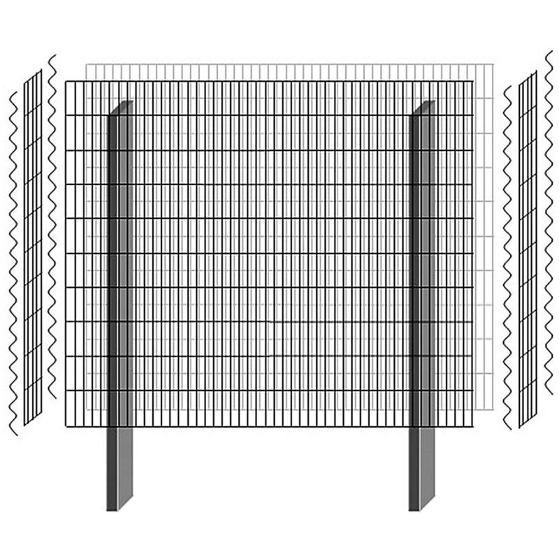 Bellissa Gabionen Mauersystem paravento Basisbaus. Verzinkt  1178x120x1005 mm von Bellissa