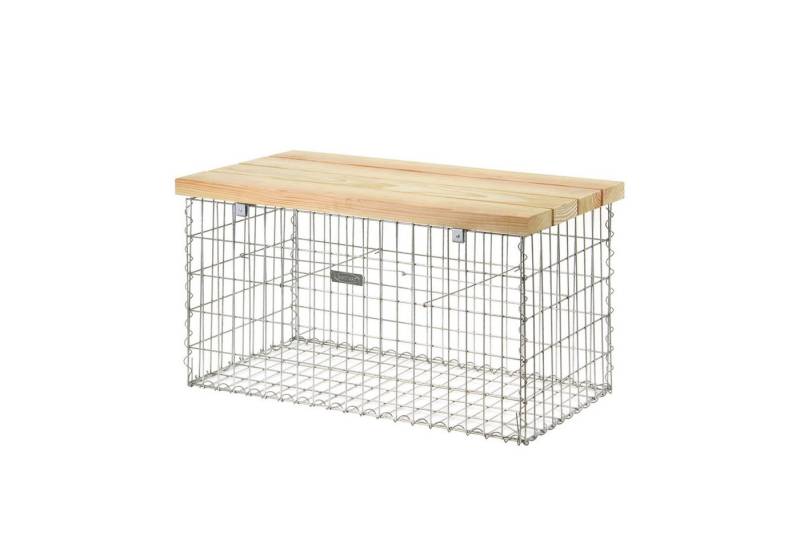 Bellissa Gartenbank bellissa Gabionen Bank mit Sitzfläche Douglasie B105xT56xH54 cm von Bellissa