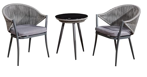 Bello Giardino | Balkonmöbel Terrassenmöbel Balcony Furniture Modernes Design - Balkonset 2 Stühle 1 Tisch Breve Coffe Set Garden Furniture Sets, Balkon Möbel Set - Balkonmöbel Kleiner Balkon von Bello Giardino