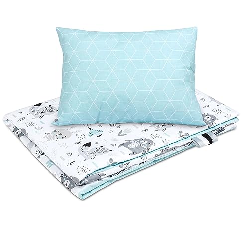 Bellochi Kinderbettwäsche 100x135 aus 100% Baumwolle, Kinderbettdecke 100x135 Set mit Kissen, Kinderdecke 100x135 weich und atmungsaktiv Animaland Bellochi Kinderbettwäsche 100x135 aus 100% Baumwolle, Kinderbettdecke 100x135 Set mit Kissen, Kinderdecke 100x135 weich und atmungsaktiv Animaland von Bellochi Growing in style