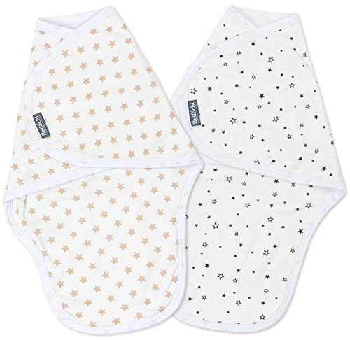 Bellochi Swaddle Me Pucksack Baby 0-3 Monate - 2er Set Pucktuch Baby 0-3 Monate - Weiche und Zarte 100% Zertifiziert Baumwolle - Two Stars Bellochi Swaddle Me Pucksack Baby 0-3 Monate - 2er Set Pucktuch Baby 0-3 Monate - Weiche und Zarte 100% Zertifiziert Baumwolle - Two Stars von Bellochi Growing in style