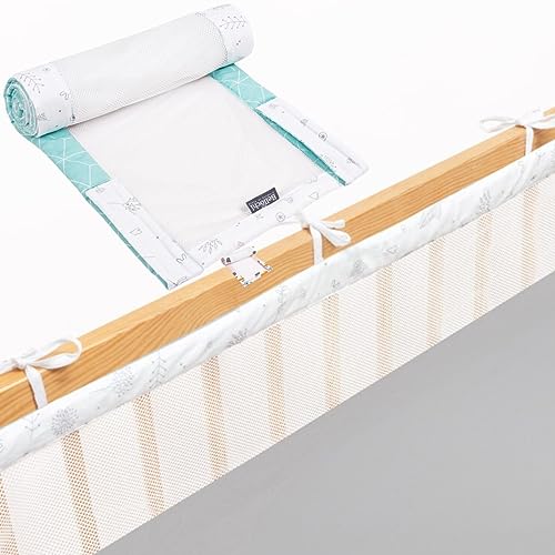 Bettumrandung Babybett, Kinderbett Umrandung 360x30 cm Bettumrandung, Nestchen Babybett Umrandung, gitterbett Schutz von Bellochi growing in style