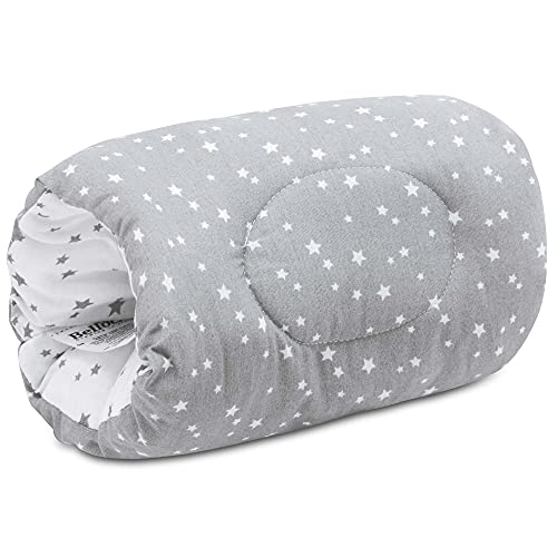 Bellochi Klein Stillkissen Stillmuff - für Unterwegs - 100% Baumwolle - Praktisches Komfortables Arm Kissen - 24 x 18 cm - Polaris von Bellochi